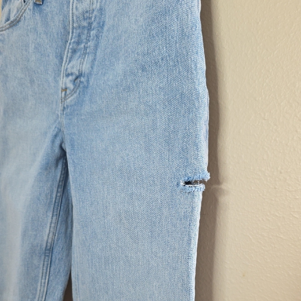Abercrombie & Fitch The Dad High Rise Jeans Blue Women's Size 25S 90s Straight - Picture 7 of 16